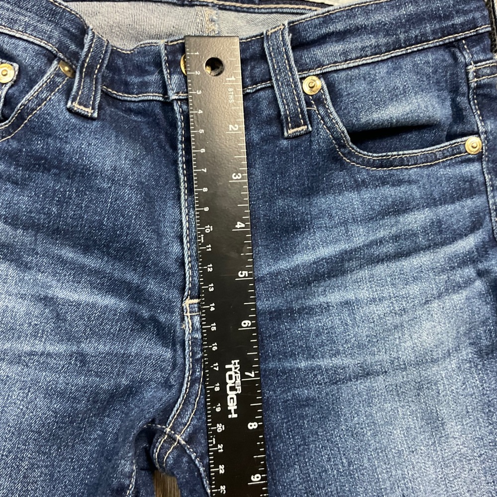 AG Adriano Goldschmied Skinny Ankle Jeans Womens 26 Blue Dark Wash Raw Hem Slit - Picture 10 of 10
